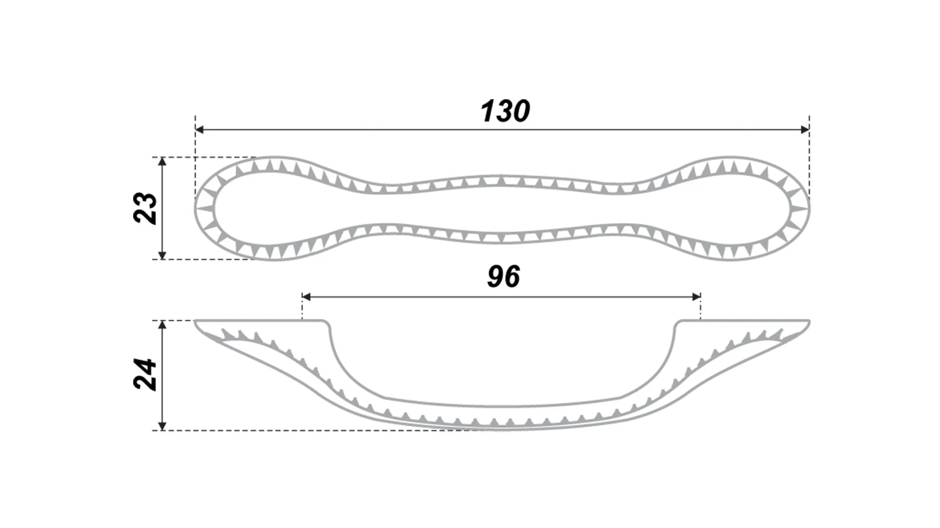 Мебельная ручка RS409BAZ.4/96