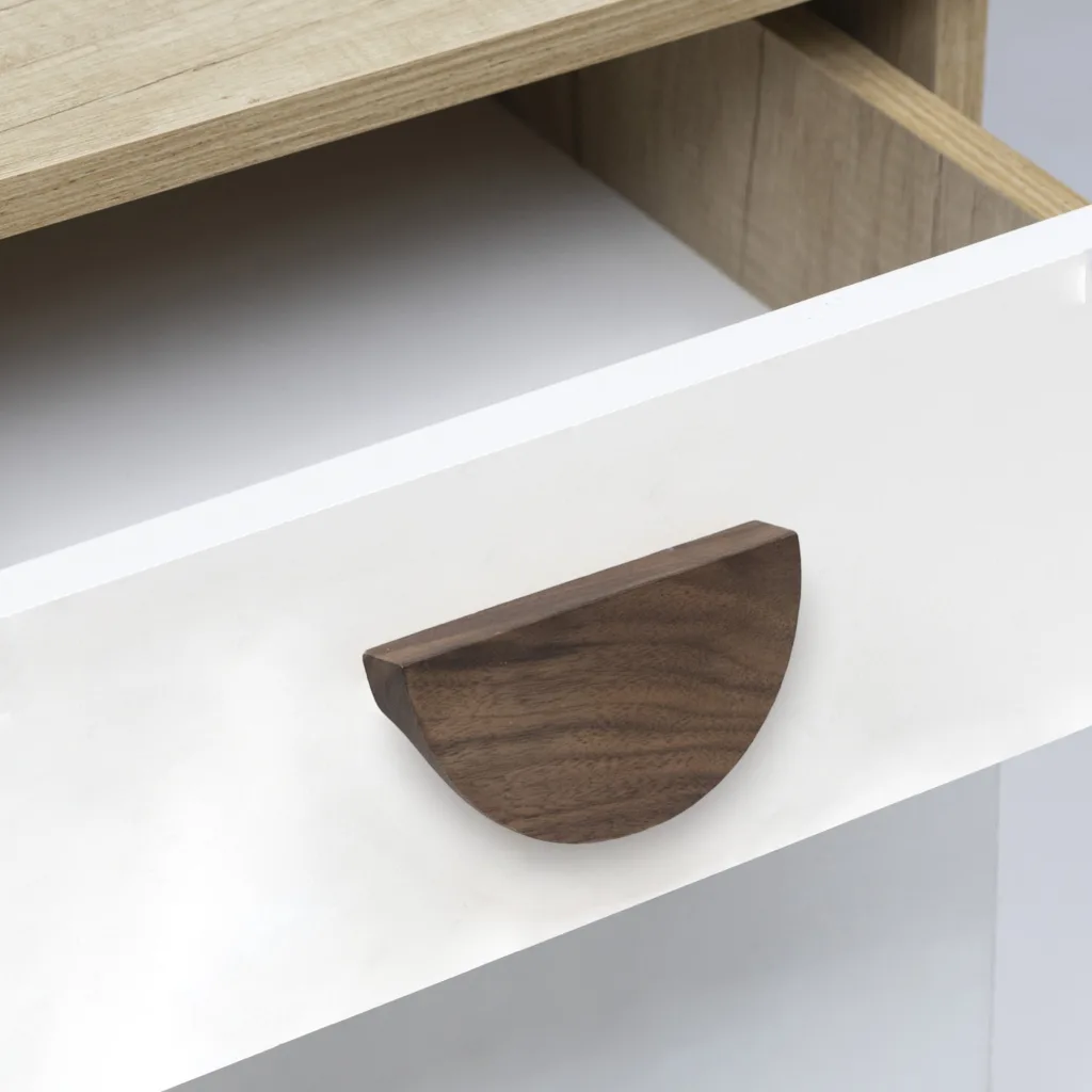 Ручка меб. скоба деревянная BONSAI 96 орех, AKS