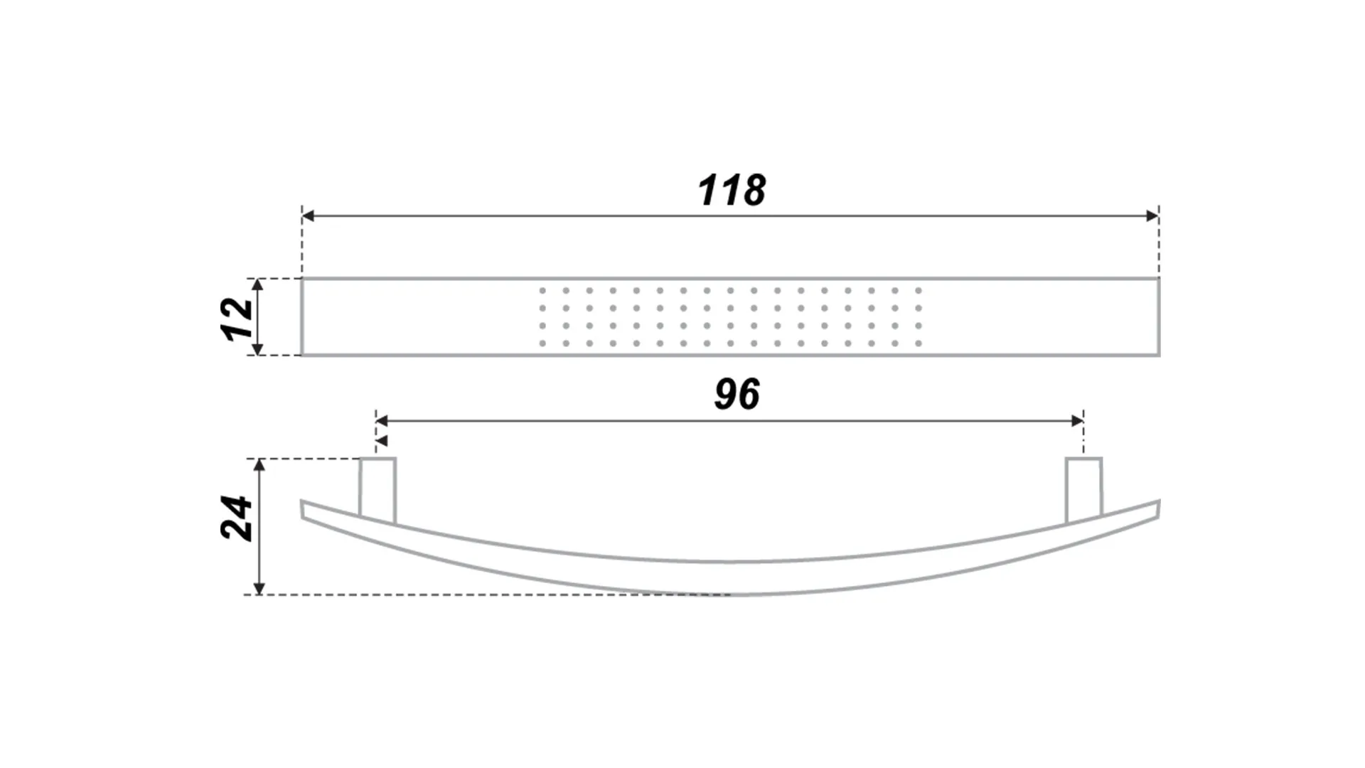 Мебельная ручка RS002SC.4/96