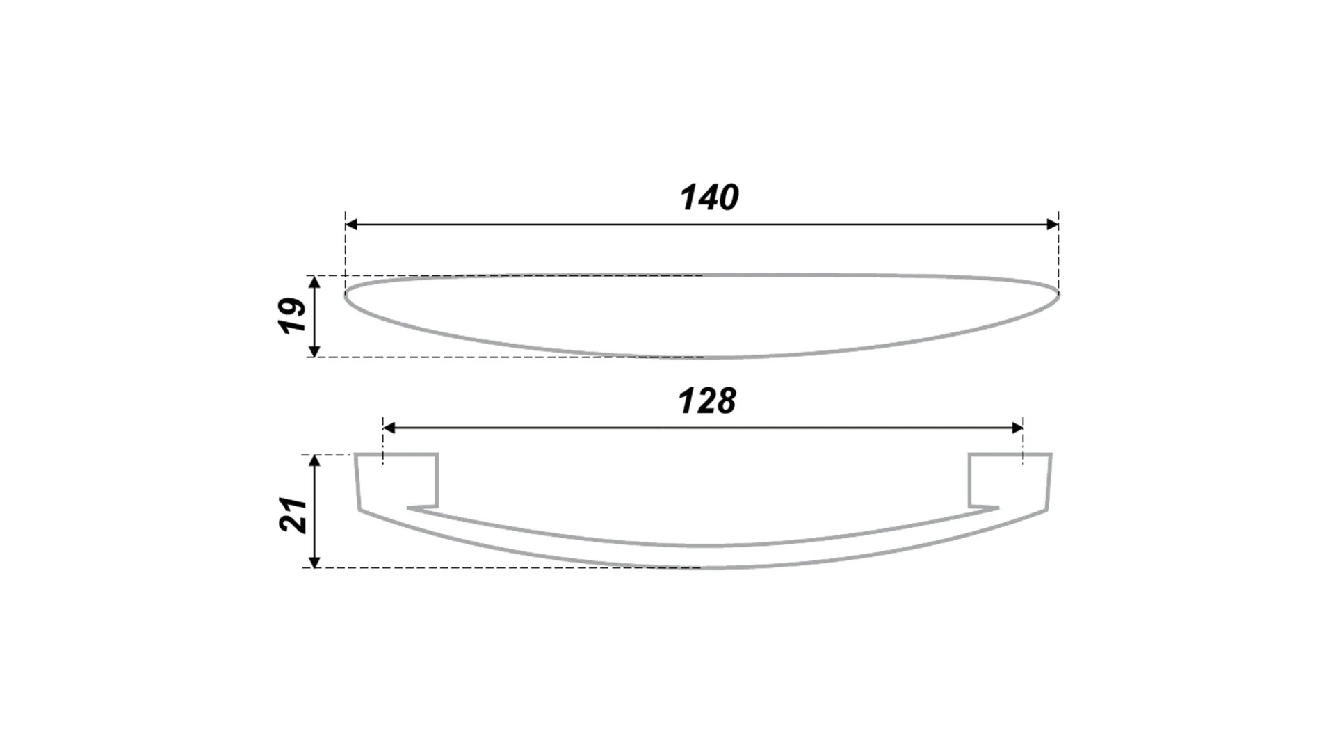Мебельная ручка RS812CP.4/128