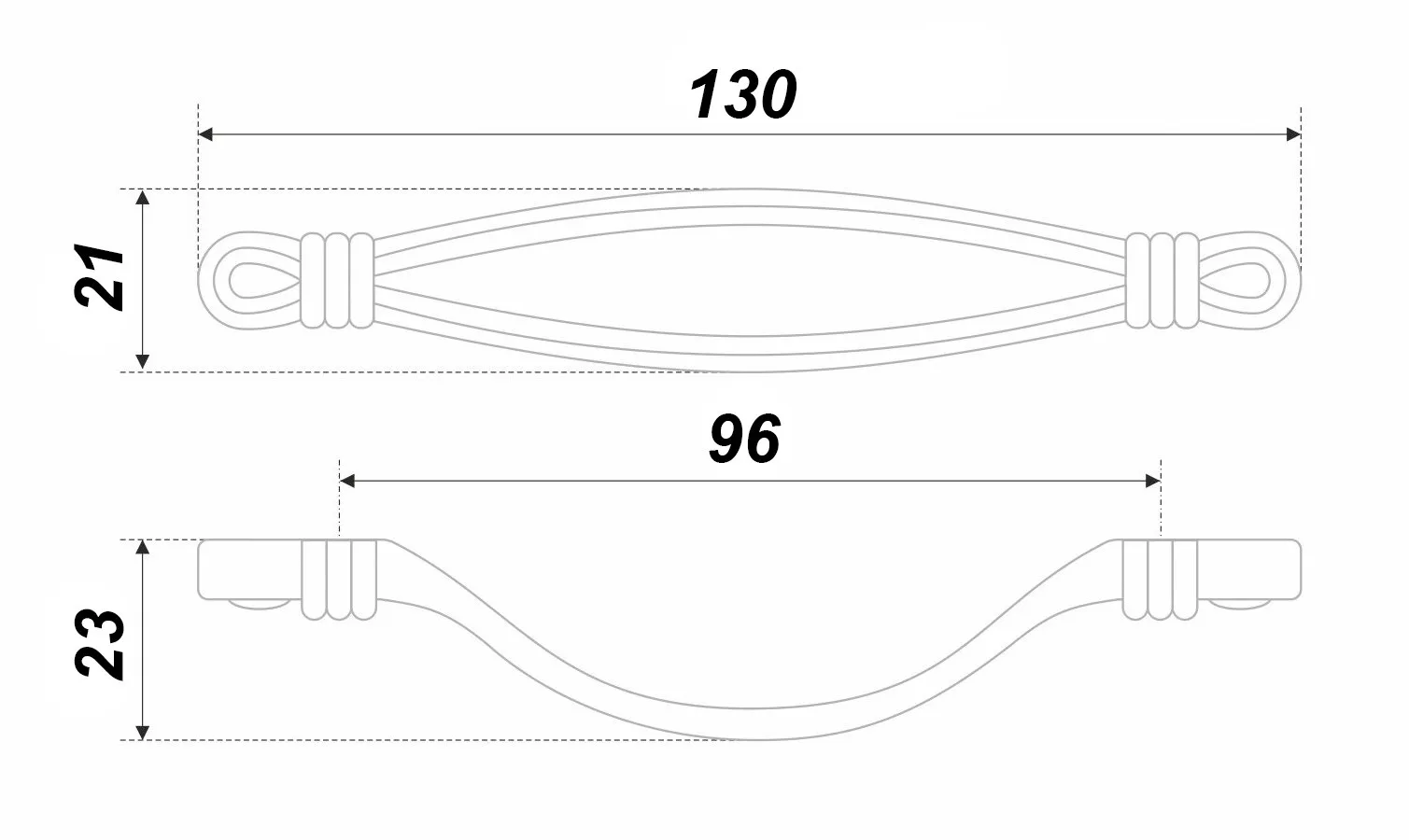Мебельная ручка OLIVIA RS454BAZ.3/96