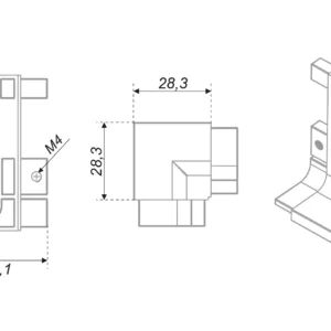 Внешний уголок-держатель GOLA BALANCE RZ051.02GR