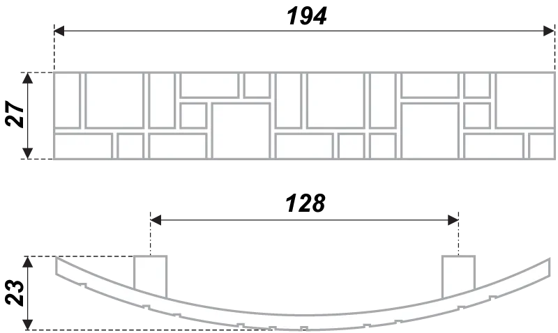 Мебельная ручка RS425BAP.5/128