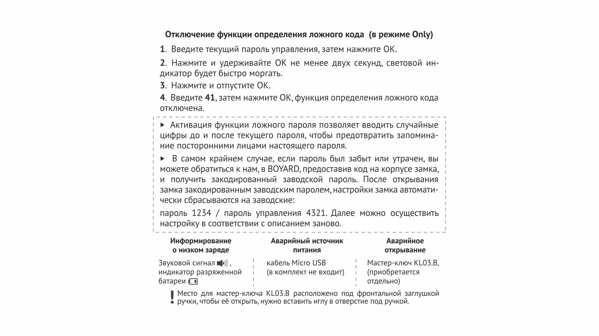 Электронный замок CODEX Z603BL.5