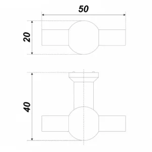 Мебельная ручка ANCHOR RC089BL.1