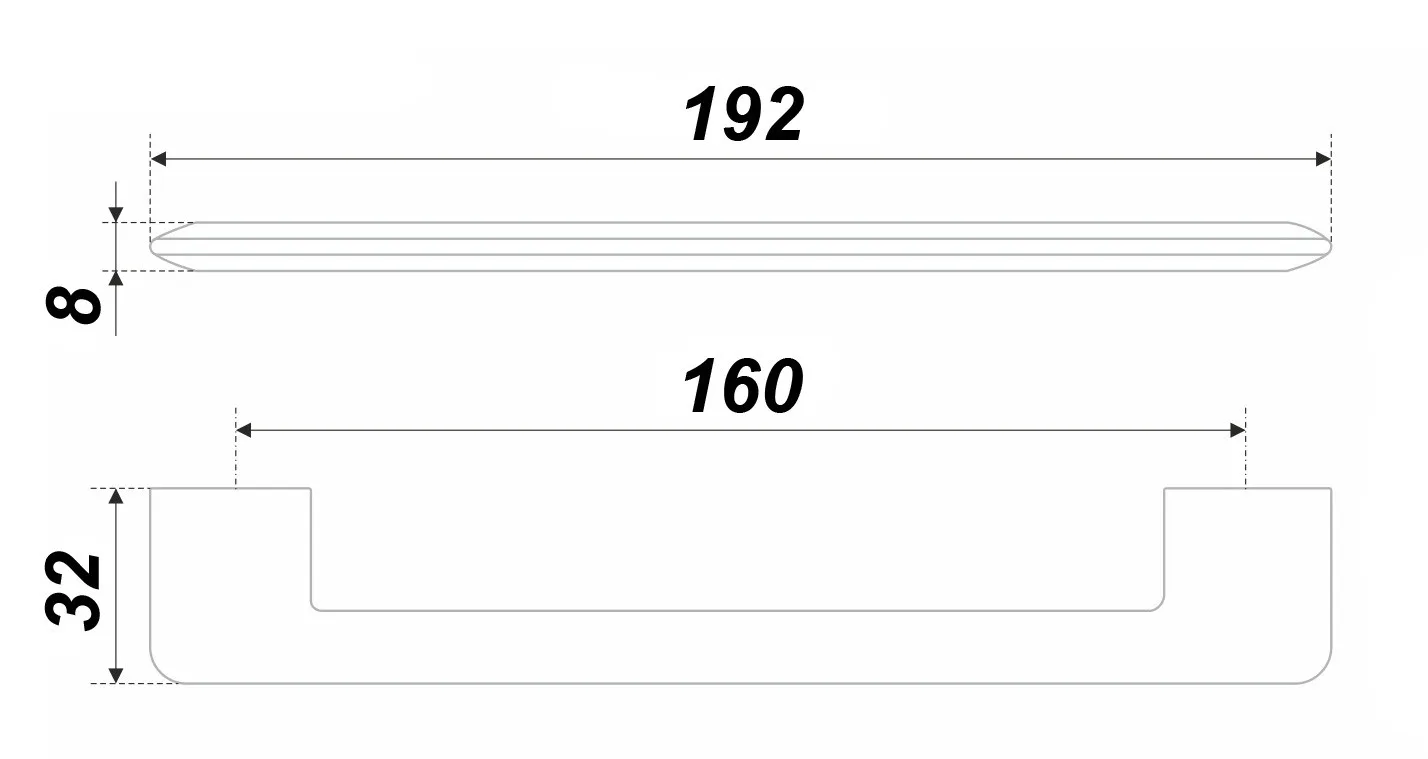 Мебельная ручка LINK RS321BN.5/160
