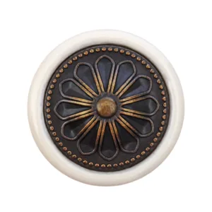 Мебельная ручка CERAMICA RC107AB.4/W