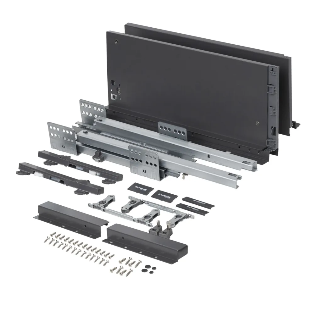 Система ящиков Slimbox Evolution L-450 H=167 графит PUSH TO OPEN ДСП16мм