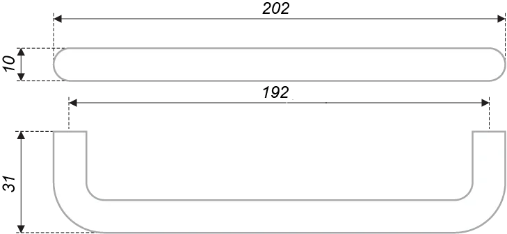 Мебельная ручка SPACE RS040CP.4/192