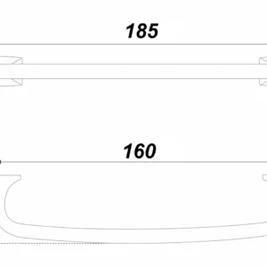 Мебельная ручка EDDA RS289CP.4/160