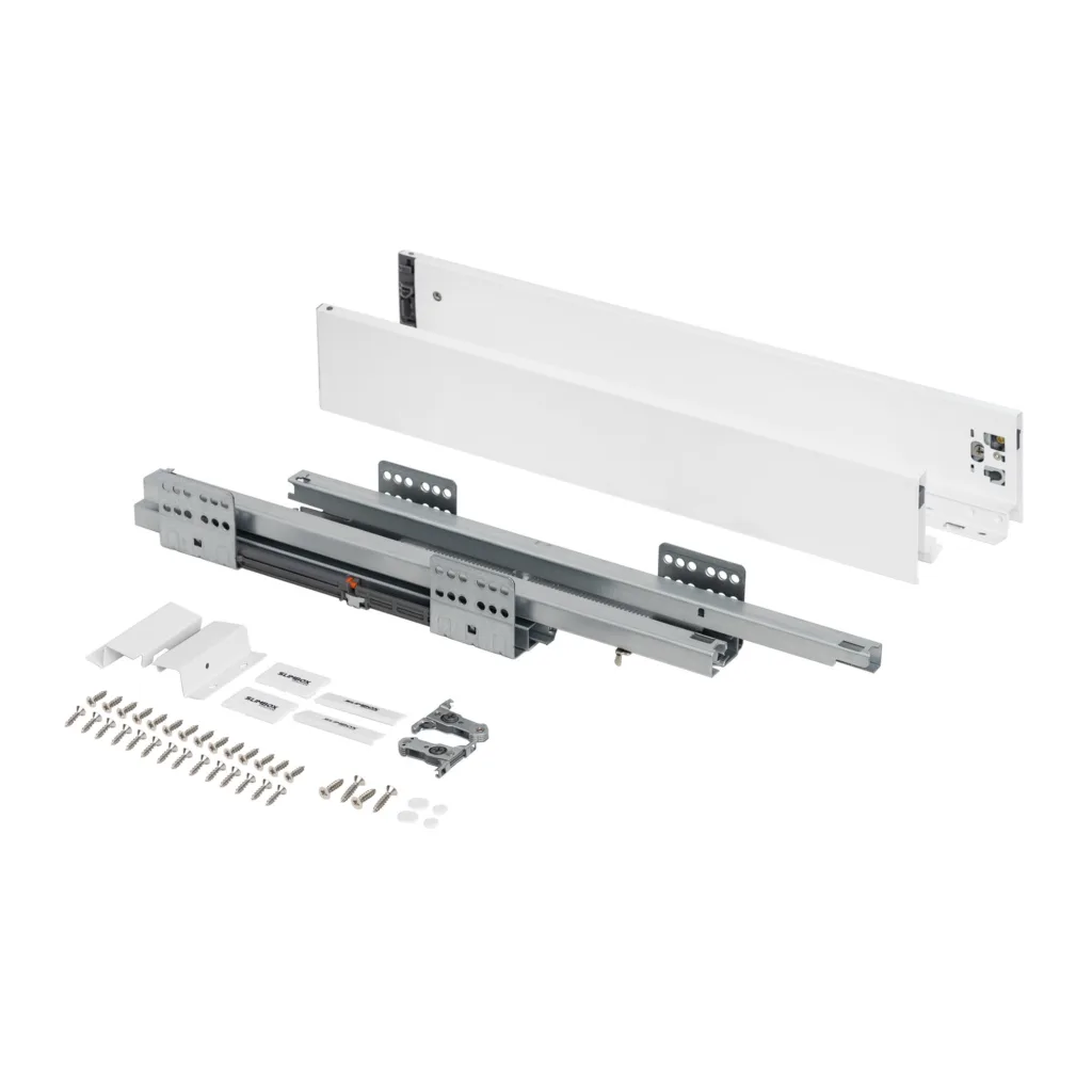 Система ящиков Slimbox Evolution L-400 H=84 белый SOFT CLOSE ДСП16мм