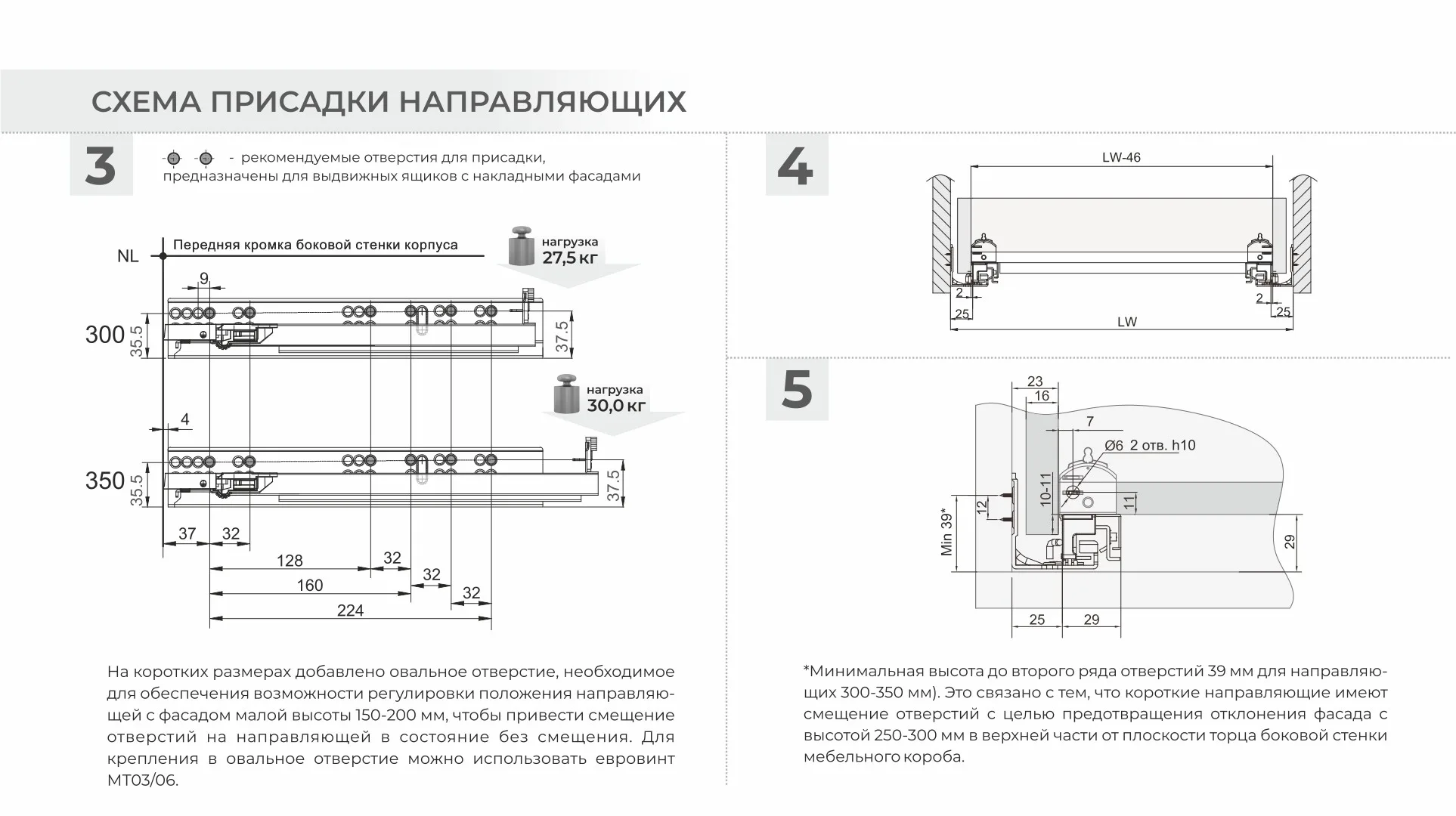 Направляющие скрытого монтажа В-Slide DB9991Zn/300