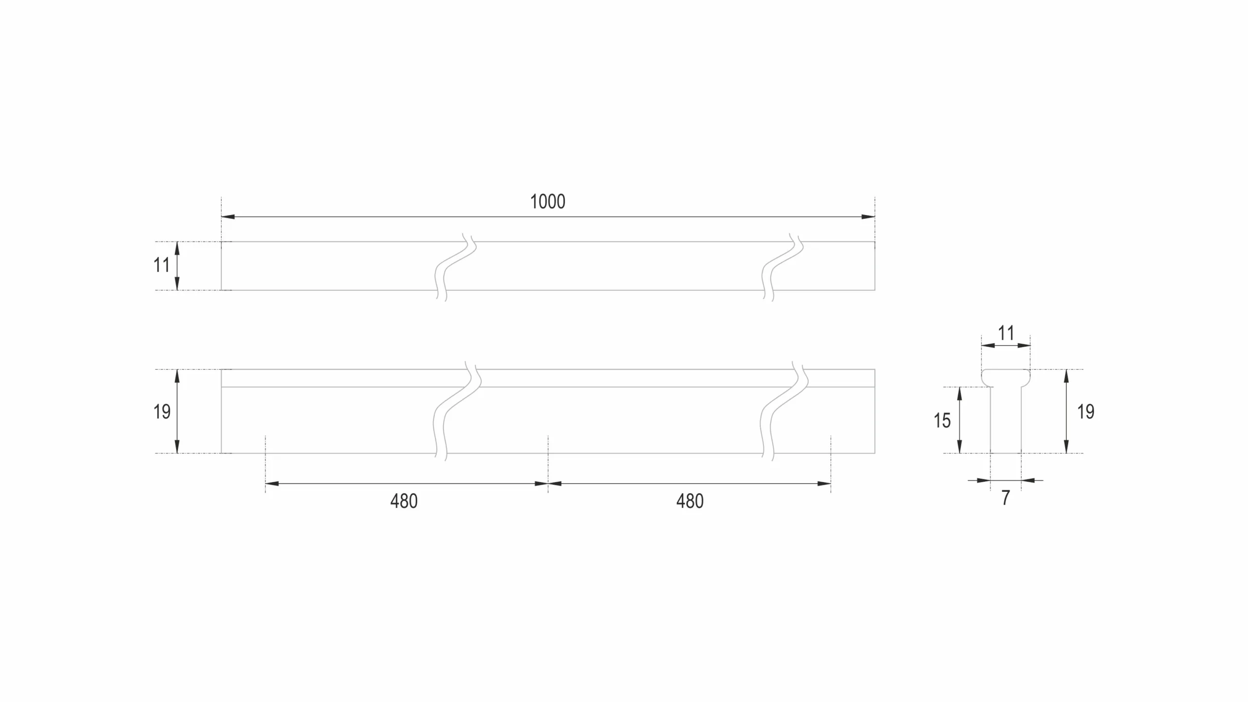 Мебельная ручка PORT RS066SG.4/960
