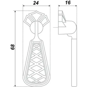 Мебельная ручка RC413BAB.3