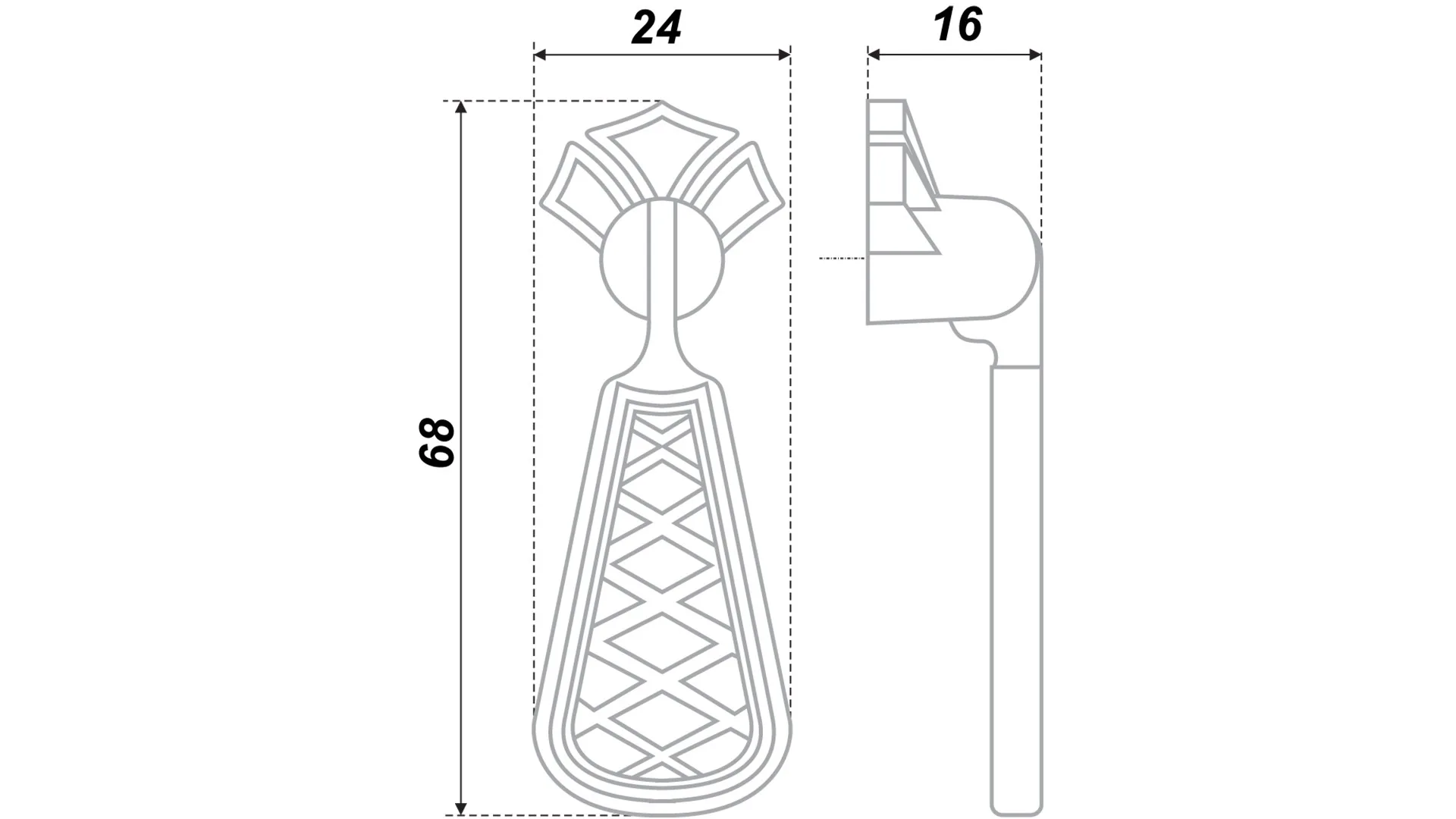 Мебельная ручка RC413BAB.3