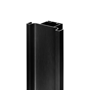 Профиль вертикальный AQ Gola-X С-формы ДСП 18мм 5000 мм черный брашированный