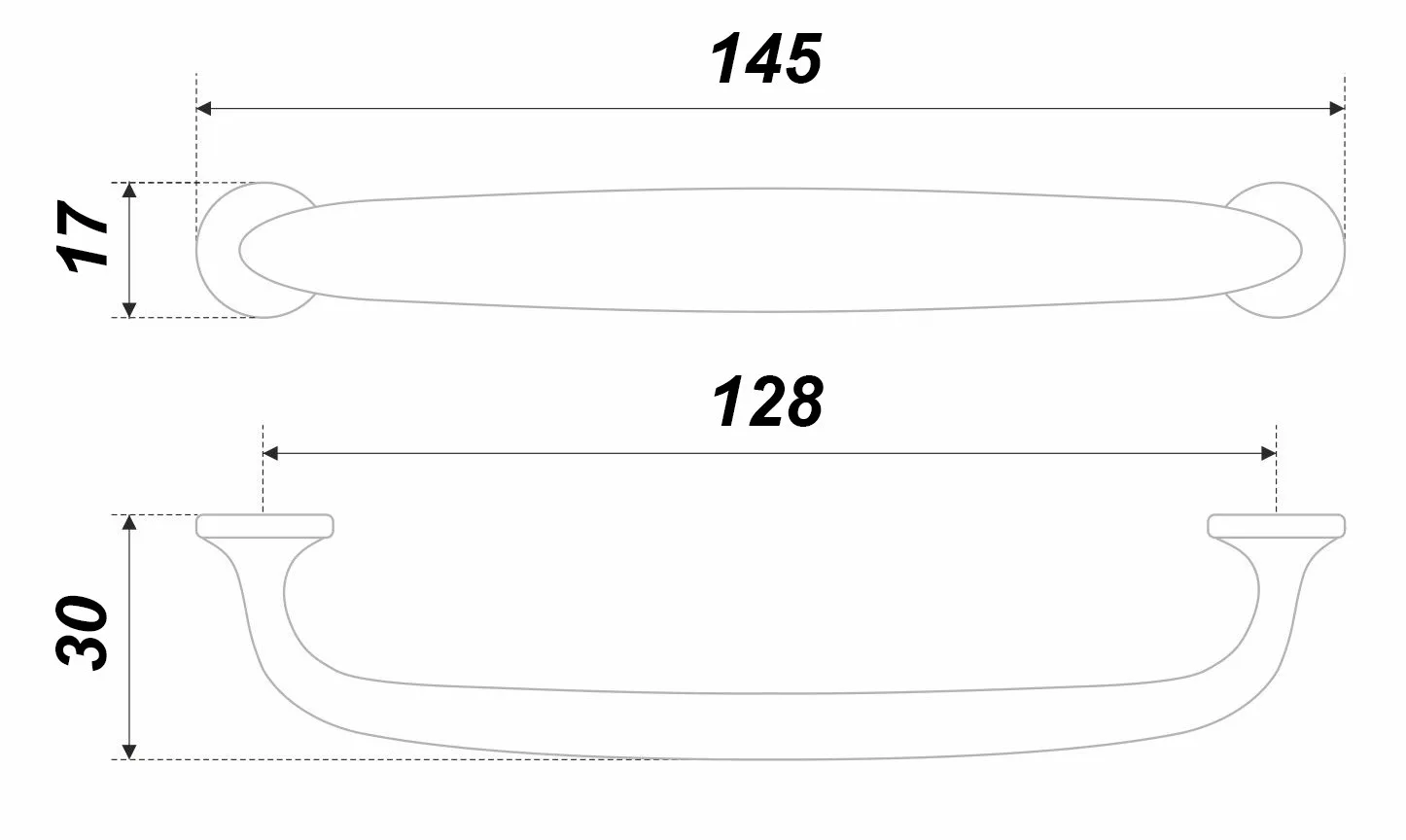 Мебельная ручка OLSEN RS463BL.4/128