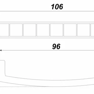 Мебельная ручка DONNA RS120MAB/Bg.4/96