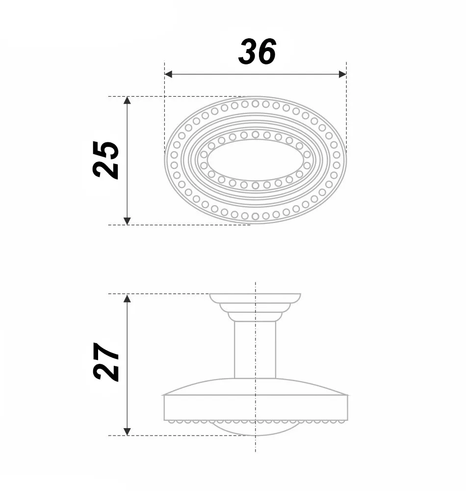 Мебельная ручка AURORA RC445CP.4