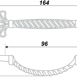 Мебельная ручка RS431CP.4/96