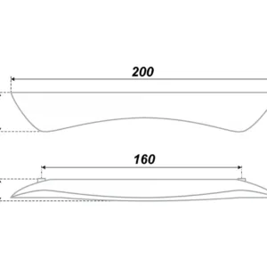 Мебельная ручка RS253CP.1/160