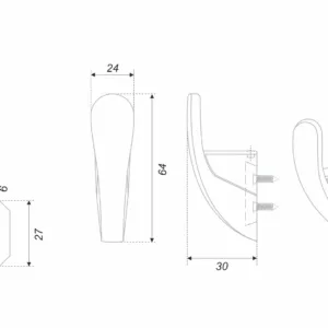 Мебельный крючок SKY K104SC.9