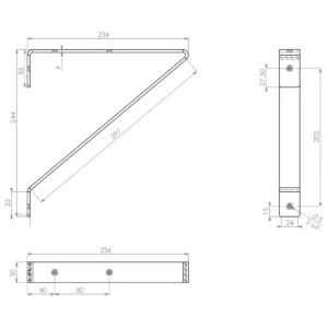 Полкодержатель DELTA P303W.4