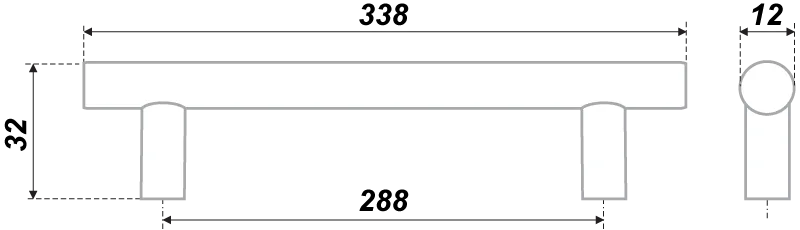 Мебельная ручка RR002SC.5/288