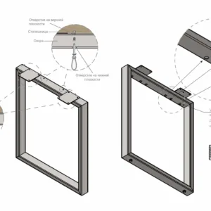 Мебельная опора для столов PORTAL N320GR.1/720