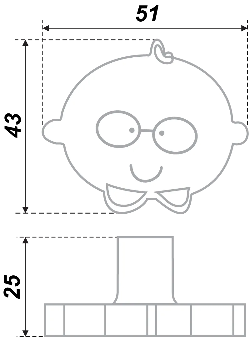 Мебельная ручка RC519GR.4