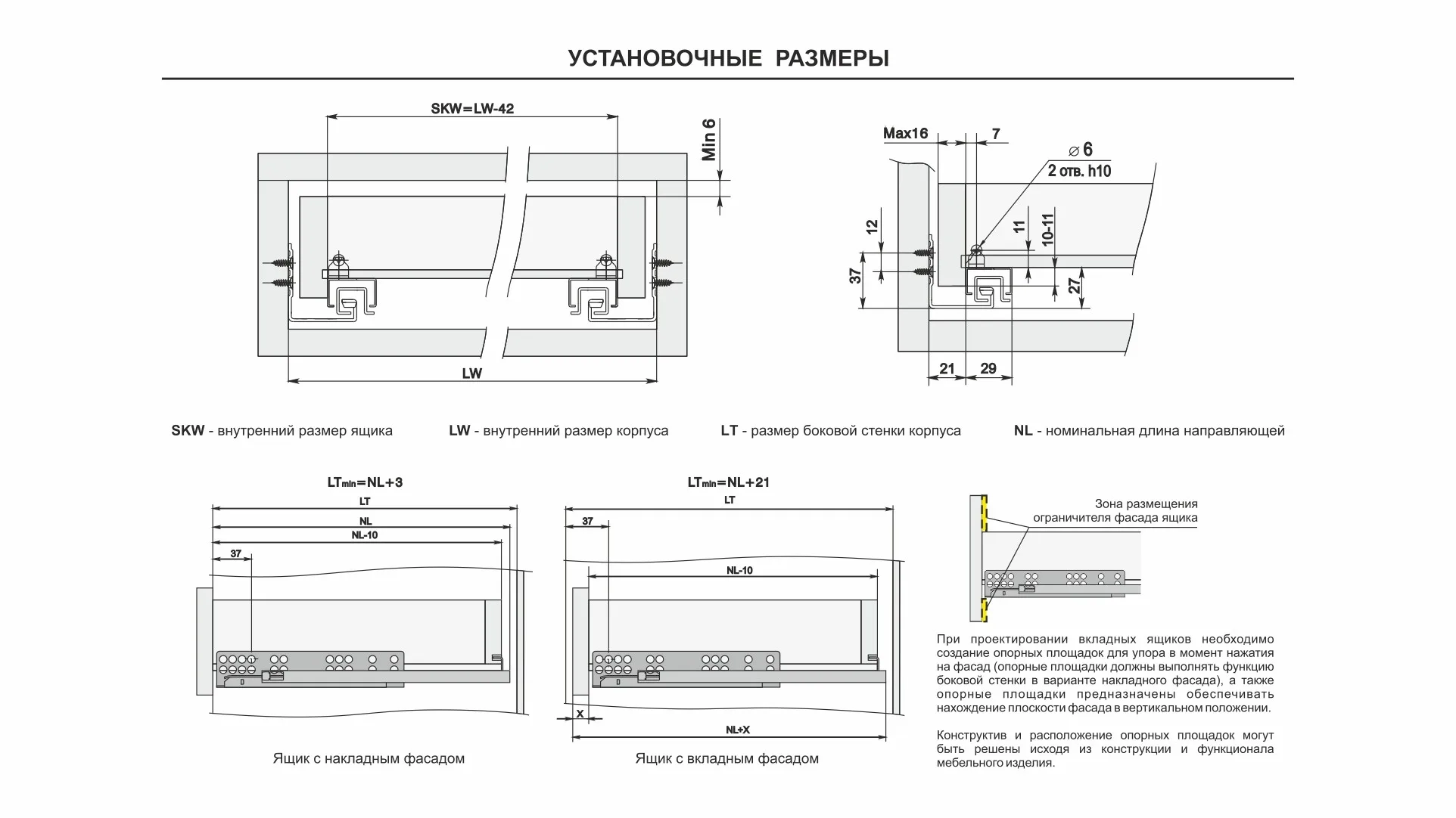 Направляющие скрытого монтажа B-Slide DB8881Zn/400