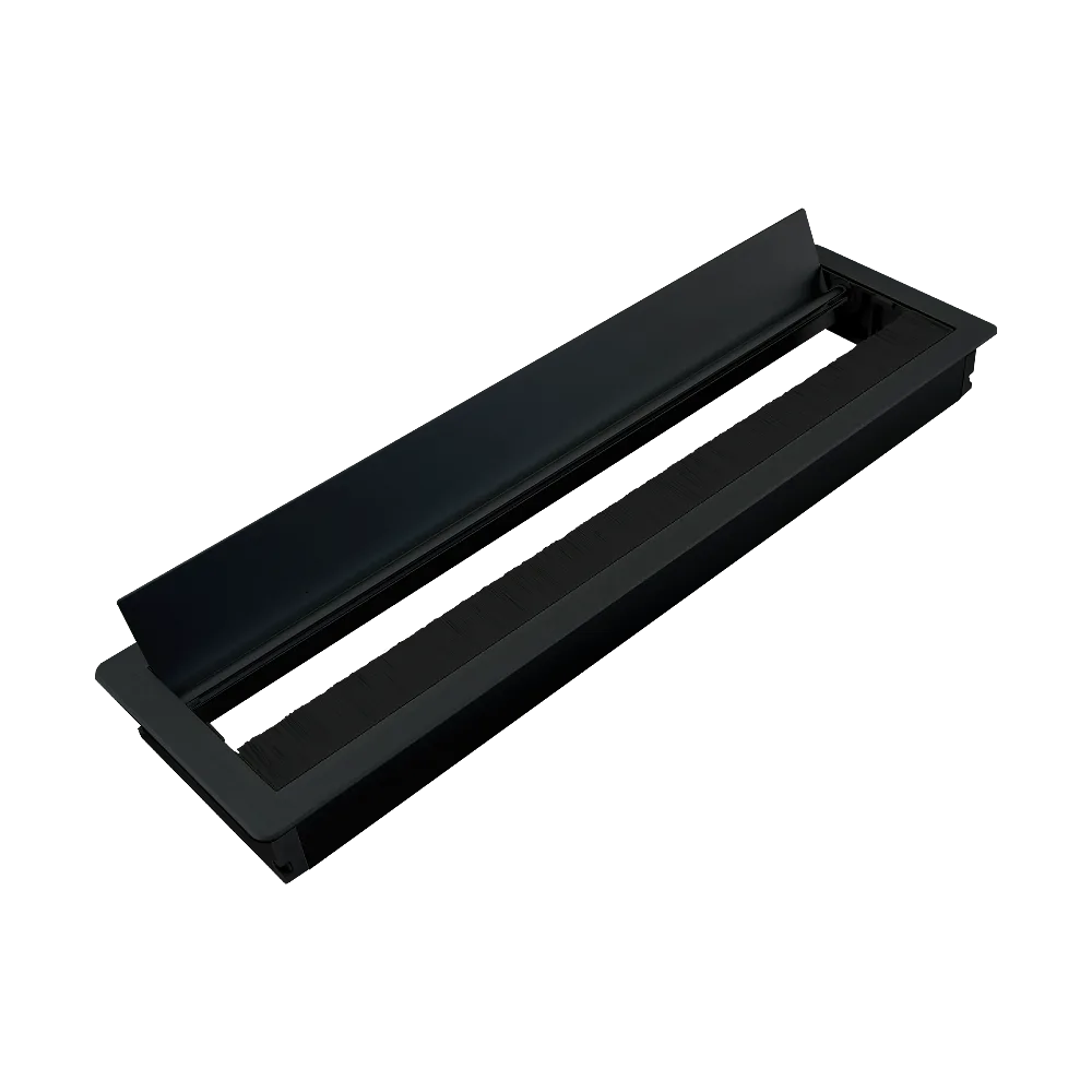 Пропуск для кабеля AQ PASS 80*280 черный брашированный