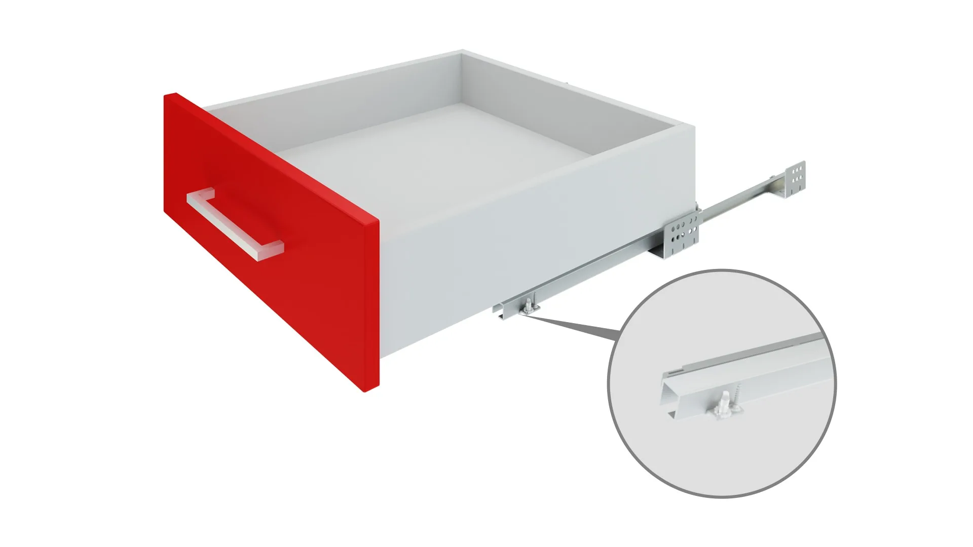 Направляющие скрытого монтажа В-Slide DB7774Zn/250