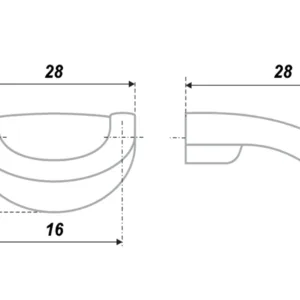 Мебельная ручка RS172AB.3/16