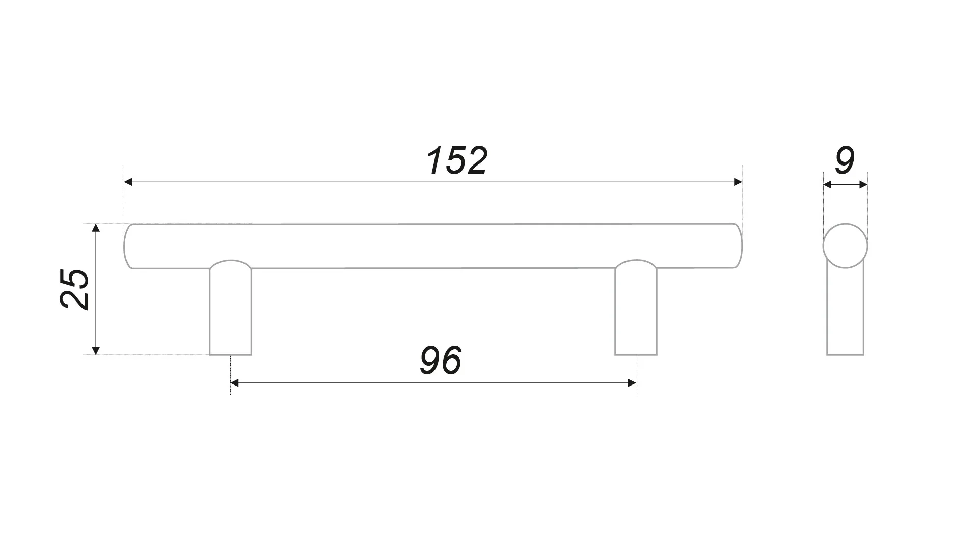 Мебельная ручка RR001SN.4/96