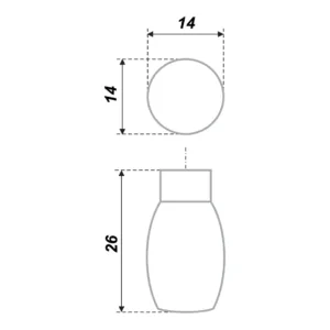 Мебельная ручка RC015CP.4