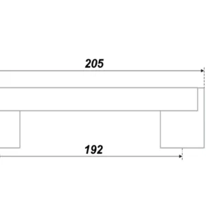 Мебельная ручка RR003CP.5/192