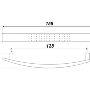 Мебельная ручка RS002CP.4/128