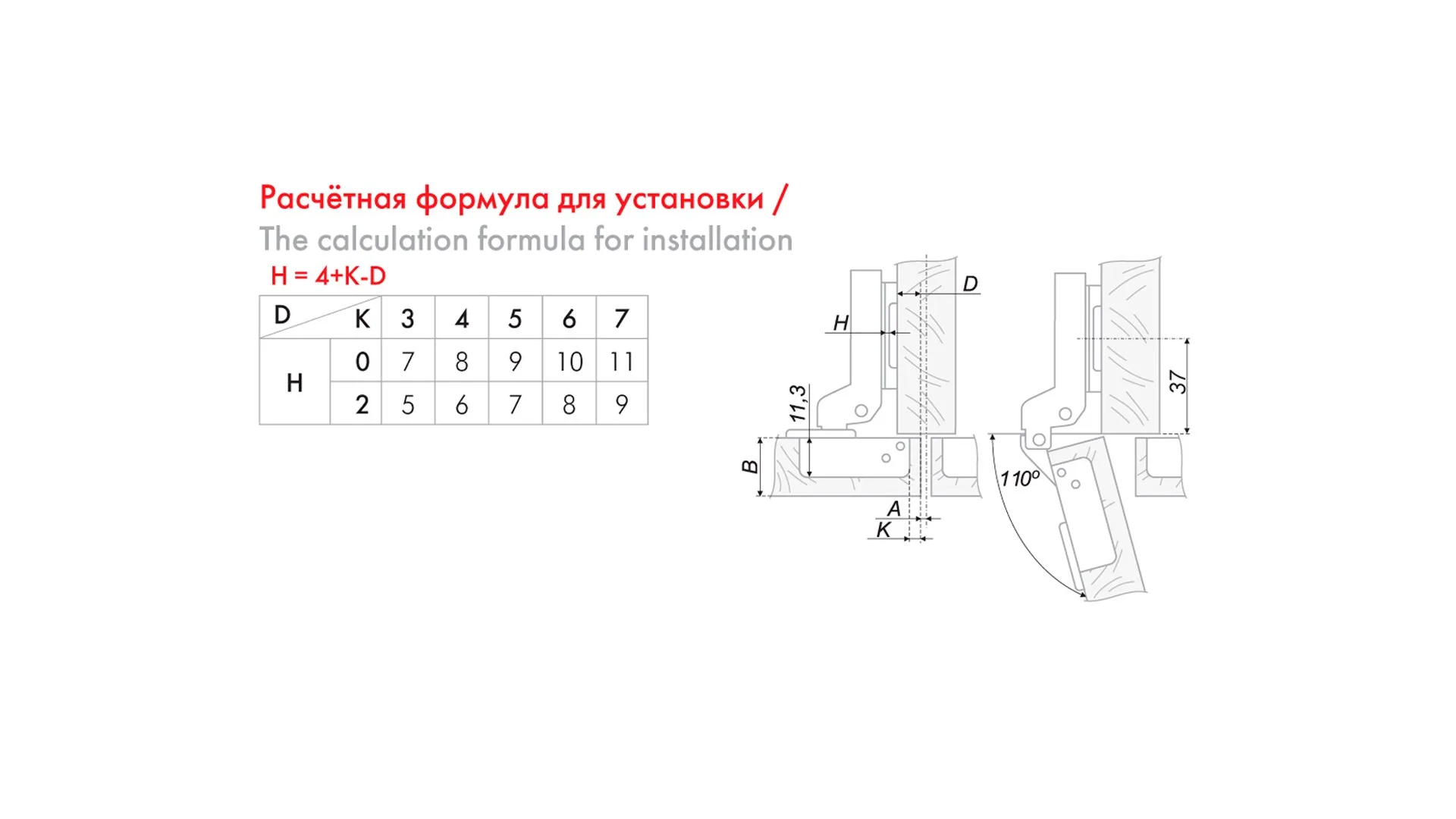 Мебельная петля H302B02/2412