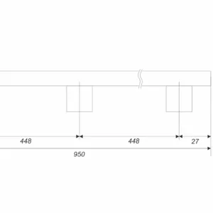 Мебельная ручка ROCK RS325BL.5/896