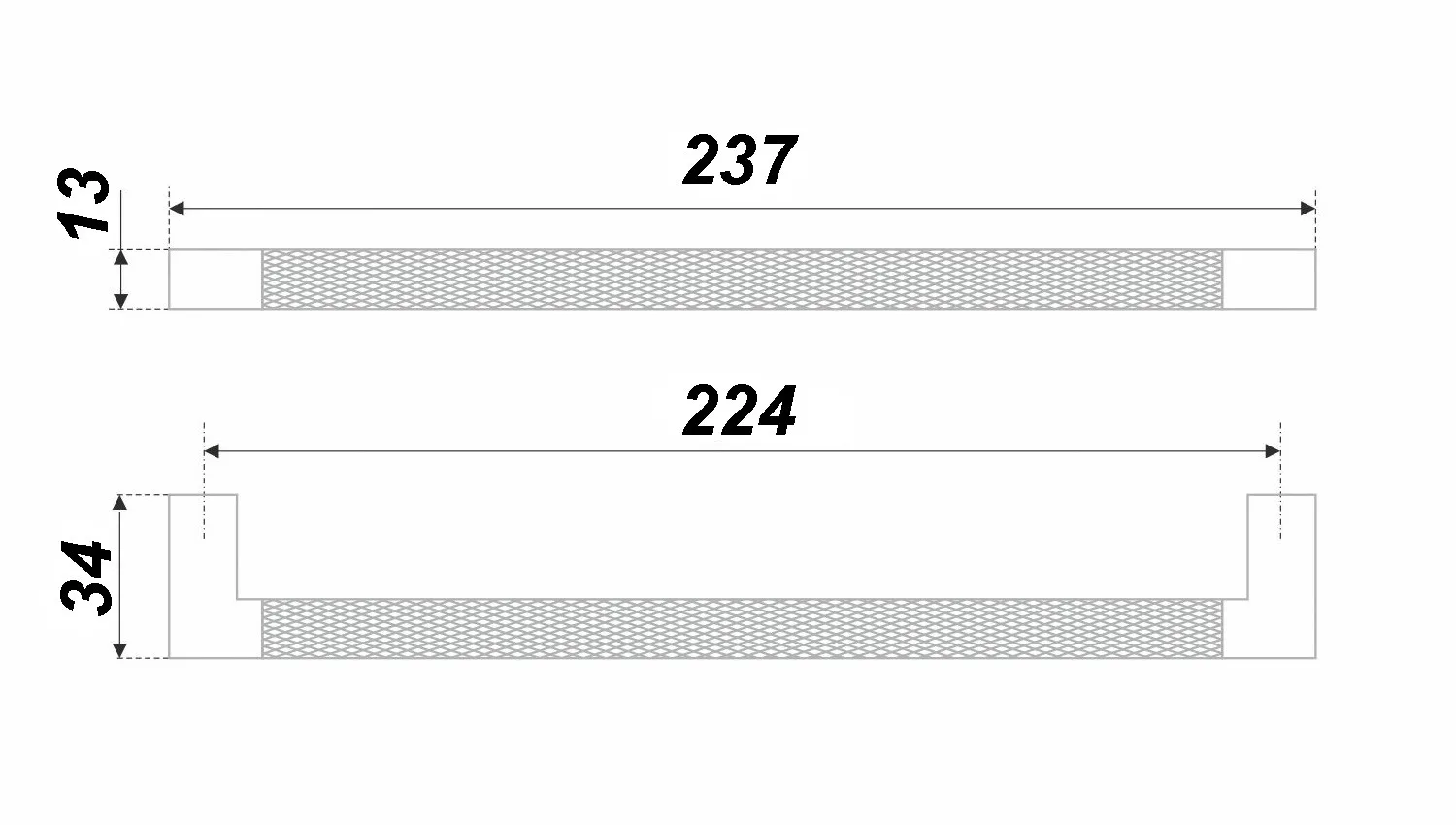Мебельная ручка EROS RS286BSN/MBSN.4/224
