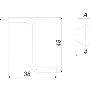 Ключ MT07/03/S4*40Zn/0