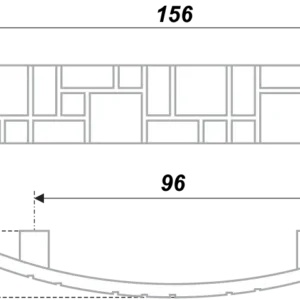Мебельная ручка RS425BAB.5/96