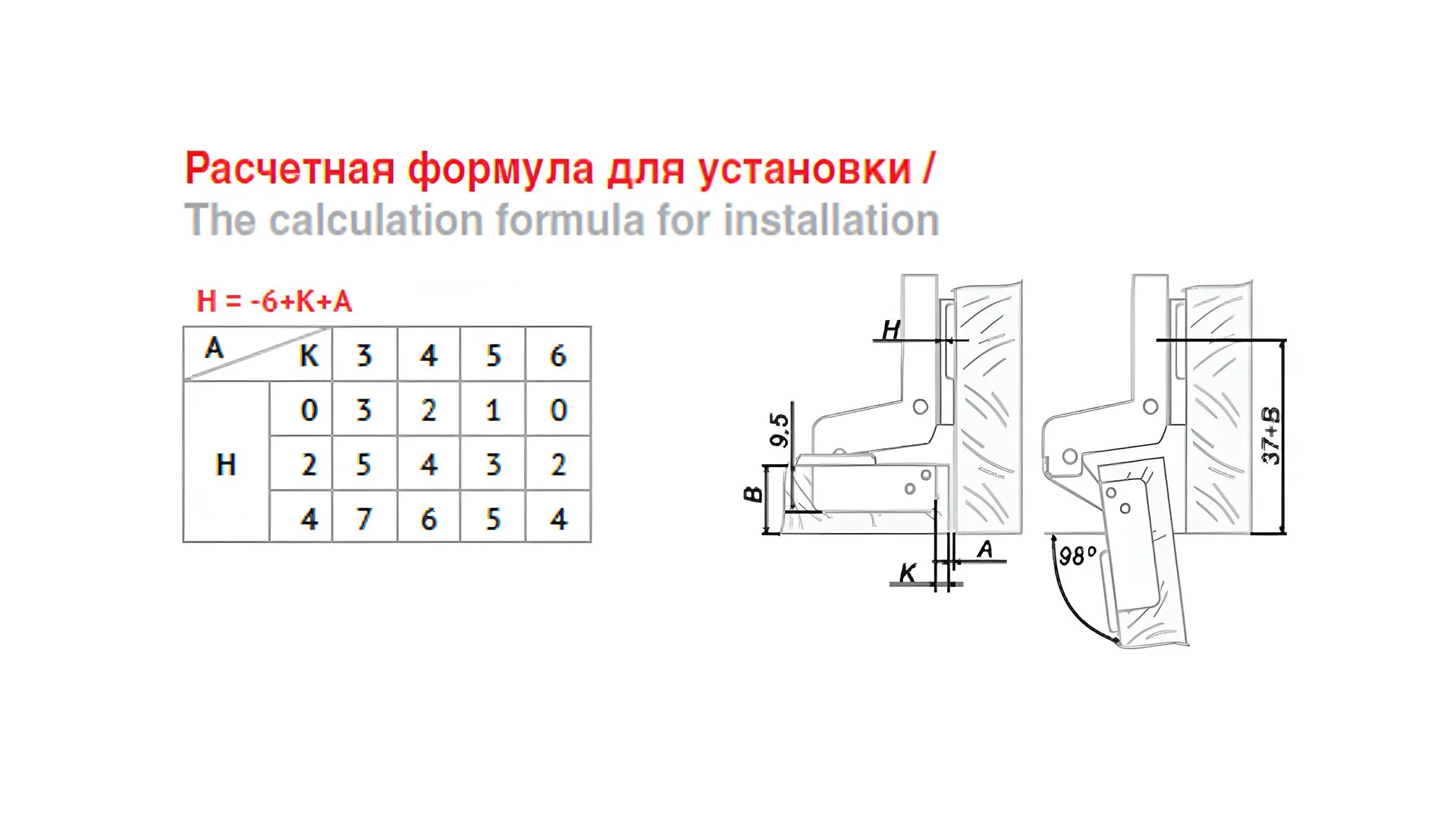 Мебельная петля H402C21/1330