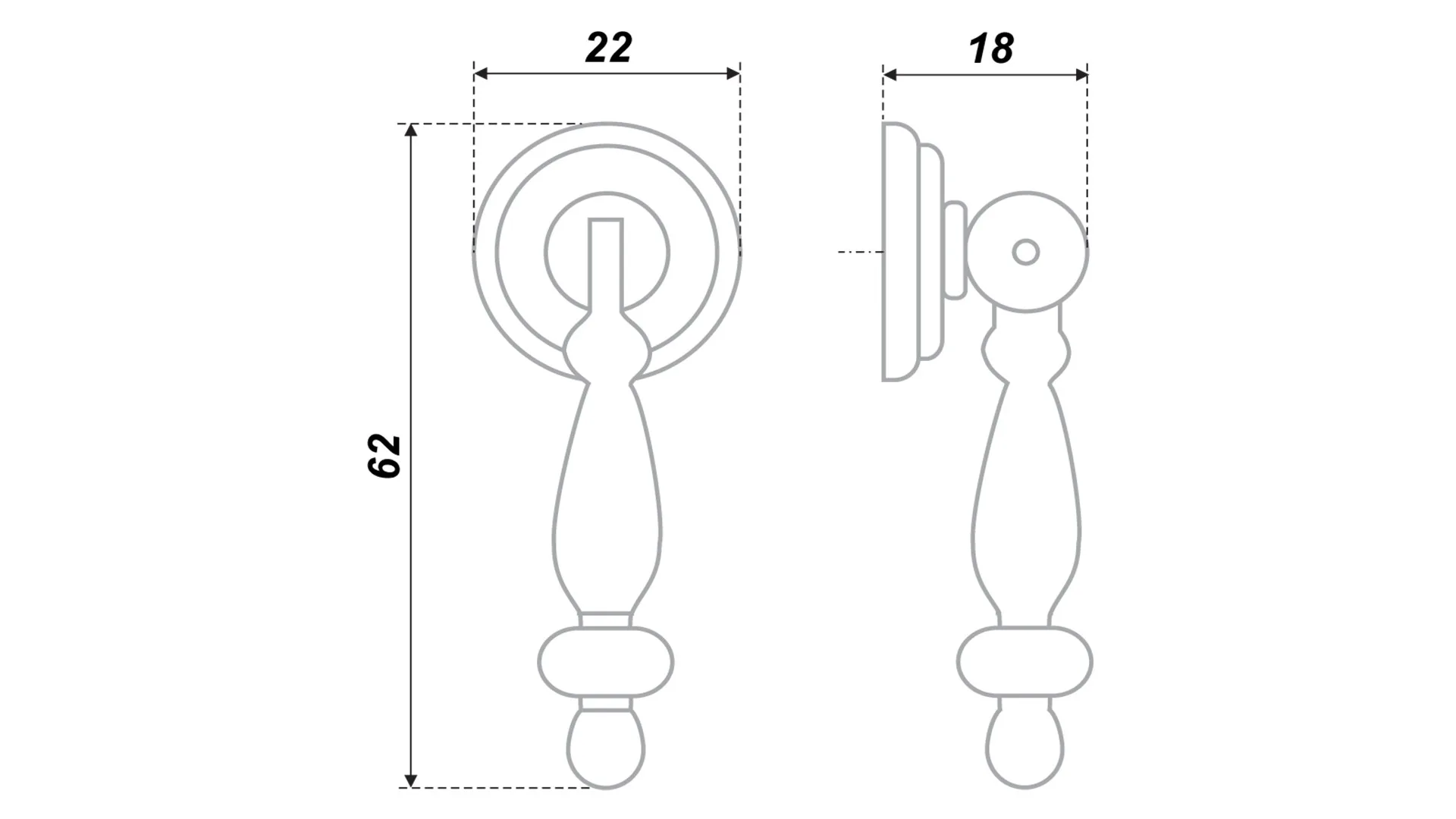 Мебельная ручка RC024AB.3