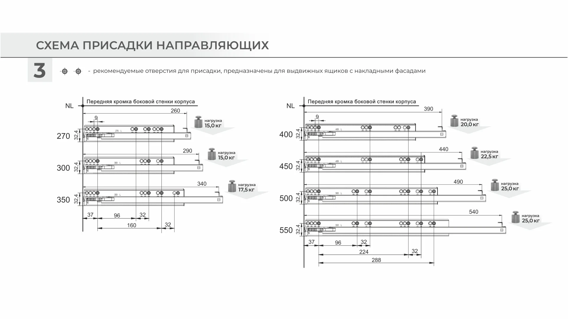 Направляющие скрытого монтажа B-Slide DB8782Zn/270