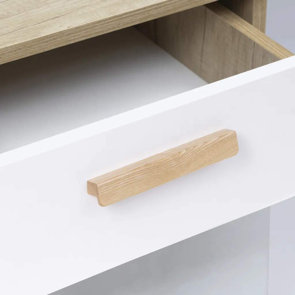 Ручка меб. скоба деревянная MIRA 128 ясень, AKS