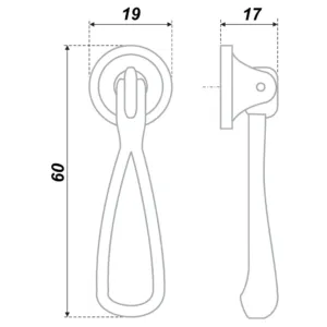 Мебельная ручка RC041AB.4