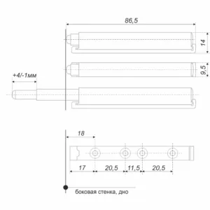 Амортизаторы и толкатели AMF10/GR