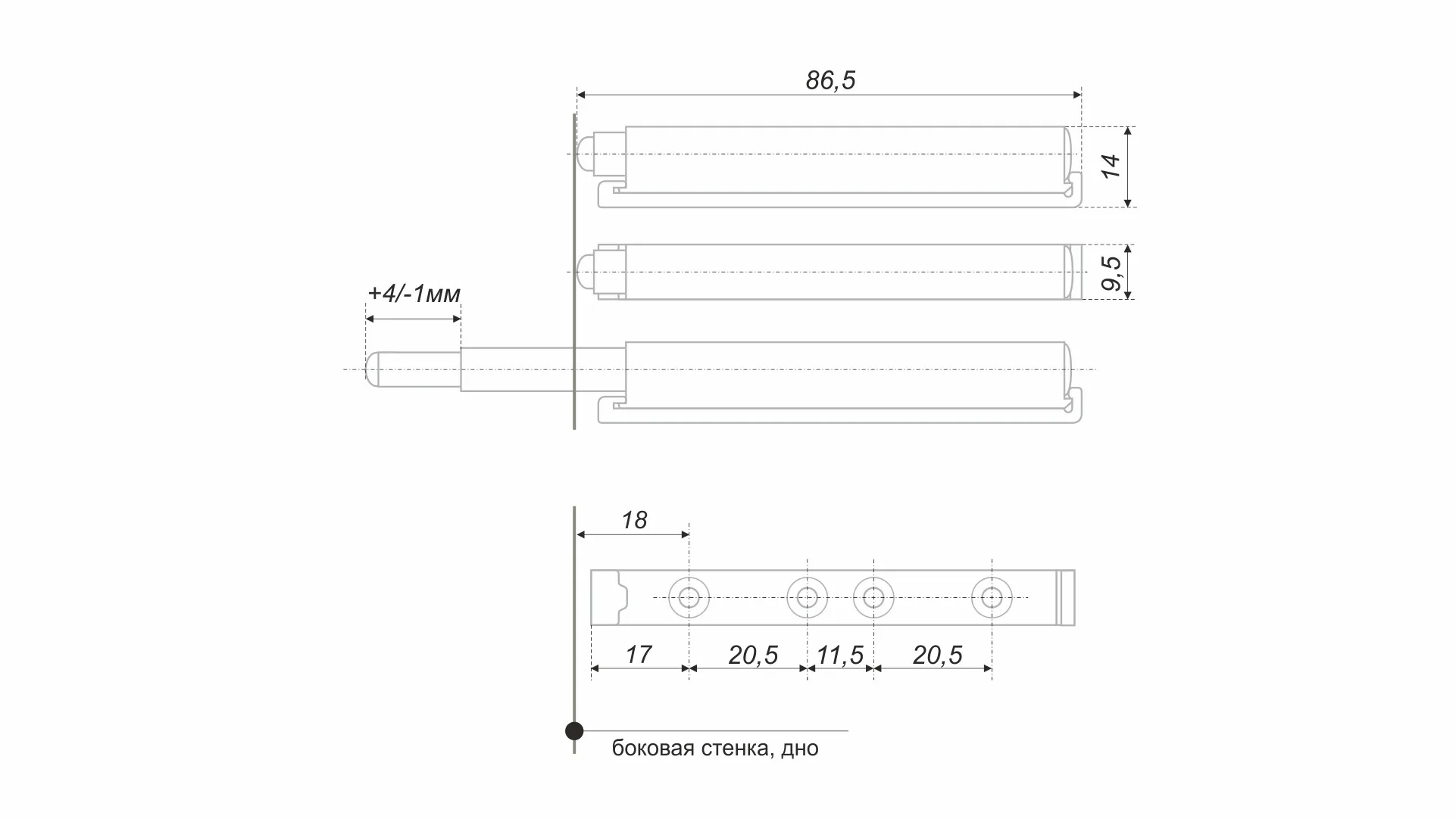 Амортизаторы и толкатели AMF10/W